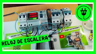 Electricidad básica AUTOMÁTICO o RELOJ DE ESCALERA  Conexión a 4 hilos [upl. by Awram519]