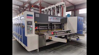 NagjaN Brand Heavy duty Lead Edge Feeder Two colour Printer Slotter Electric Hydraulic Stacker [upl. by Gershon375]