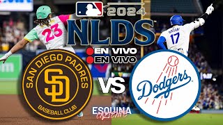 🔴 EN VIVO SAN DIEGO PADRES vs LOS ANGELES DODGERS  NATIONAL LEAGUE DIVISION SERIES 2024  MLB LIVE [upl. by Rumery]