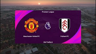 Manchester United vs Fulham  Premier League  eFootball PES 2021  PC Gameplay  4K [upl. by Anuayek]