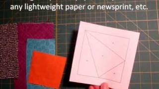 Paper Piecing Made Easy Tutorial [upl. by Nwadahs]