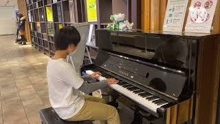 AVATAR The Way of Water  piano アバター2メインテーマを2年前の自分が渋谷で弾いた。avatarpianoアバターメインテーマmovie映画 [upl. by Teerell]