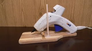 How to make your own hot glue gun holder free or really cheap [upl. by Aihseyk]