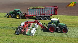 Grasernte 2020  Grundfutter für die Milchkühe wird geerntet  moderne Landwirtschaft in Deutschland [upl. by Trilbie]