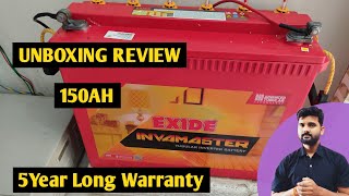 Exide IMTT1500 Inverter Battery Unboxing and Review  Exide Inverter Battery 150AH Price Review [upl. by Eecyac]