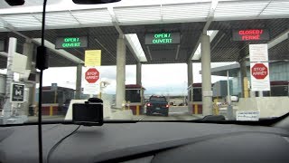 Canada USA Border Crossing After Black Friday Shopping Queenston Lewiston Bridge [upl. by Ramedlab]