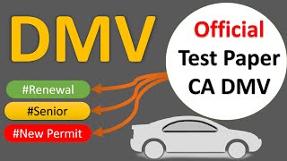 DMV Renewal Test for Seniors 2023 California Official CA DMV Test Paper [upl. by Wills]