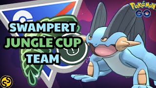 SWAMPERT GREAT LEAGUE JUNGLE CUP BEST TEAM IN POKEMON GO BATTLE LEAGUE SEASON 18 2024 [upl. by Christan]