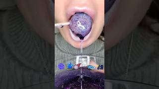 ASMR Satisfying Eating Galaxy Themed Food 🌌 asmr emojichallenge asmrsounds [upl. by Ellenrahc845]