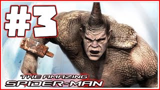 THE AMAZING SPIDERMAN  Part 3 The Rhino Boss Fight HD [upl. by Sukramaj]