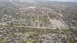 Cyclone floods devastate Mozambique port city [upl. by Parker]