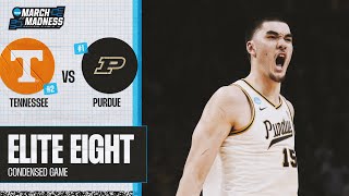 Purdue vs Tennessee  Elite Eight NCAA tournament extended highlights [upl. by Gabi]