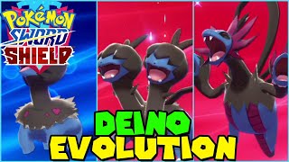 Evolving DEINO to HYDREIGON in Pokemon Sword amp Shield [upl. by Eilrebmik]