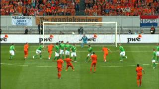 Wesley Sneijder scores a free kick 20 against Northern Ireland 020612 [upl. by Anna]