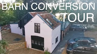 English Barn Conversion Tour Agricultural to Residential Conversion [upl. by Nosnhoj]