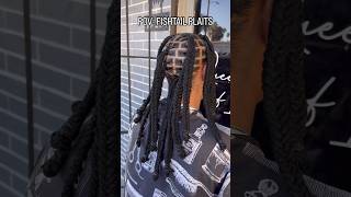 Loc Style  FISHTAIL PLAITS locs dreads naturalhair haircare hairvideo locstyles pov [upl. by Aztinay]