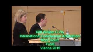 XXII Willem C Vis Moot Final Full version 2015 Vienna [upl. by Hanshaw124]