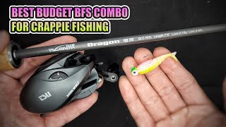 Best Budget Crappie BFS Setup  Tsurinoya Dark Wolf Ultra Reel and Dragon C702L Rod [upl. by Radmen]