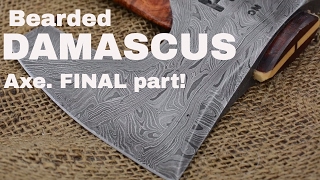 MOSAIC DAMASCUS AXE Final video 💥💥 [upl. by Ladnek754]