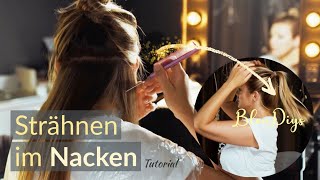 STRÄHNEN hinten blond färben  Haare im Zopf aufhellen  DIY Tutorial Hinterkopf SELBER machen 😍 [upl. by Lalaj]