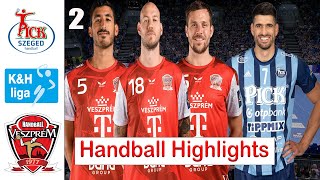 OTP Bank PICK Szeged Vs Telekom Veszprém HC Handball Highlights Playoffs Final KampH liga 2024 [upl. by Ambrogino404]