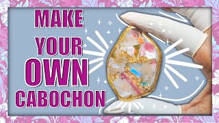 Make Your Own Cabochon  Use Resin To Make Stones and Cabochons  Resin Beads [upl. by Esra]