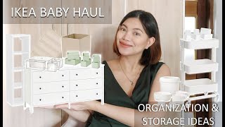 IKEA BABY STORAGE ORGANIZATION HAUL  NESTING [upl. by Leumek]