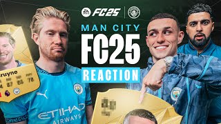 Man City REACT to FC 25 Ratings 🤯  De Bruyne Foden Grealish  More [upl. by Yennep]