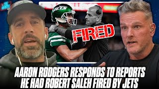 quotI Resent These Reports That I Got Saleh Fired They Are Falsequot  Aaron Rodgers Responds To Rumors [upl. by Ahsyen]