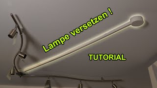 DECKENLEUCHTE VERSETZEN UND STROMKABEL VERLÄNGERN  TUTORIAL  FACTOREM  LAMPE MONTIEREN [upl. by Ermey]