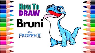 Bruni Frozen 2 Draw amp Coloring [upl. by Gifferd401]