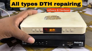 DD free dish set top box repairing pagaria solid wezone [upl. by Akiem760]