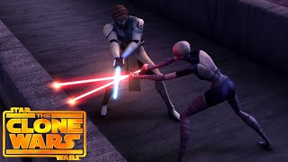 ObiWan Kenobi vs Asajj Ventress 4K HDR  Star Wars The Clone Wars Film 2008 [upl. by Einotna]