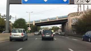 Autoroute A7 sortie et entrée sur Marseille [upl. by Eenwat]