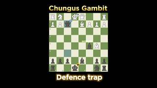 Chungus Gambit 💎  Best chess trap chess gambit checkmate  chesscom shorts [upl. by Narhem631]