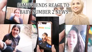 FAMILY AND FRIENDS REACT TO BABY ANNOUNCEMENT [upl. by Daye]