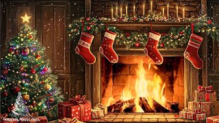 Merry Christmas 2025 🎷 Best Christmas Music with Fireplace 🤶️ Top Christmas Songs of All Time 🤶️ 🎷 [upl. by Herod]