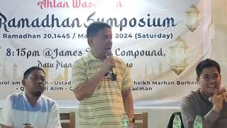 RAMADHAN SYMPOSIUM DATU PIANG MDS SPONSORED BY ENGR JAMES MLOK AND FAMILY [upl. by Guilbert]