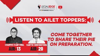 Interview With AILET Toppers AIR 13 amp AIR 20  Journey Preparation amp Strategy  AILET 2021 [upl. by Beverly]