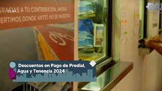 Descuentos en Pago de Predial Agua y Tenencia 2024 en la CDMX [upl. by Siraval]