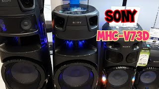 Sony MHCV73D High Power Audio System 2020  Bass Sound Test and Design [upl. by Erb585]