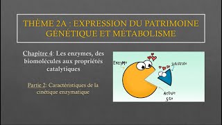 ERRATUM  Chapitre 4  Partie2 Caractéristiques de la cinétique enzymatique [upl. by Rudolph]