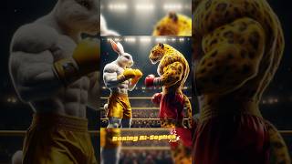 BOXING AiSophea Rabbit 🆚 Leopard who win this match cat animals funny bataleon aaron bebob [upl. by Reteip]