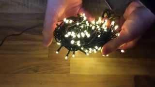 LED Lichterkette 120 LED TEDi unboxing [upl. by Aurelio]