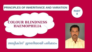 Principles of Inheritance Part 8 Colour Blindness HaemophiliaClass 12 ZoologyBiju TL [upl. by Okihsoy]