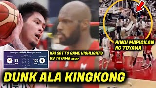 Dunk ala Kingkong Kai Sotto Highlights VS Toyama recap panalo Gameday na naman BEST IMPORT VS KAI [upl. by Randy]