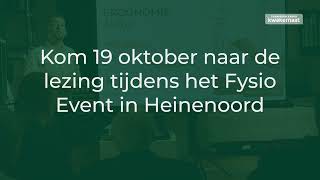 Fysio Event lezing 19 oktober  Slaapboulevard Kwakernaat [upl. by Calmas]