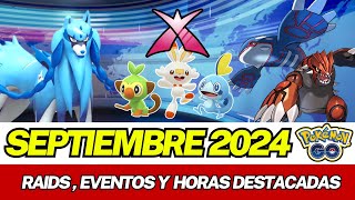 ¡Eventos Pokémon Legendarios y Horas Destacadas de Septiembre de 2024 en Pokémon Go [upl. by Reeher]