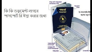 What documents you need to reissue your passport in Bangladesh  ডকুমেন্টস পাসপোর্ট রিনিউ করার জন্য [upl. by Diet]