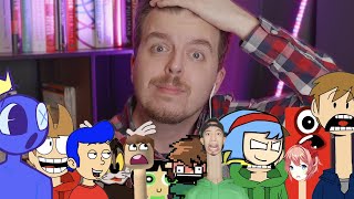 Just a Bit Crazy Meme Review ›› Eddsworld Director Rates Animation Memes [upl. by Elicec578]